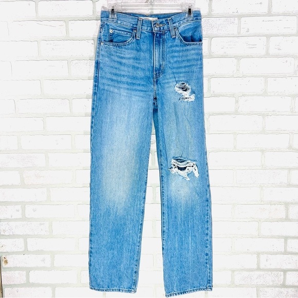 Levi's ‘94 Baggy Straight Leg Distressed Jeans Size 24 - Picture 4 of 10